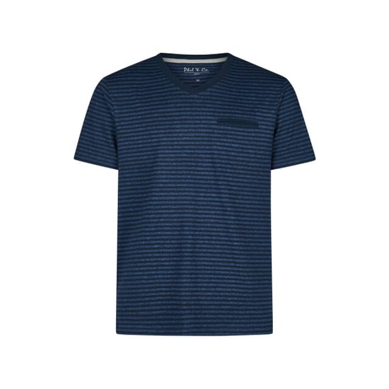 Phil & Co Heren pyjamashirt korte mouw donker/ gestreept - Image 1