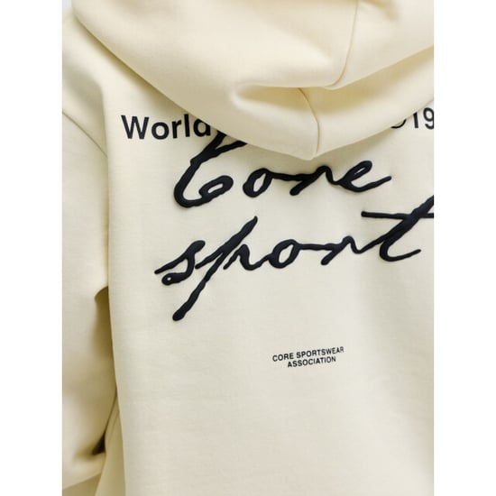 Jack & Jones Jcodust script sweat hood sa26 jnr ecru - Image 2