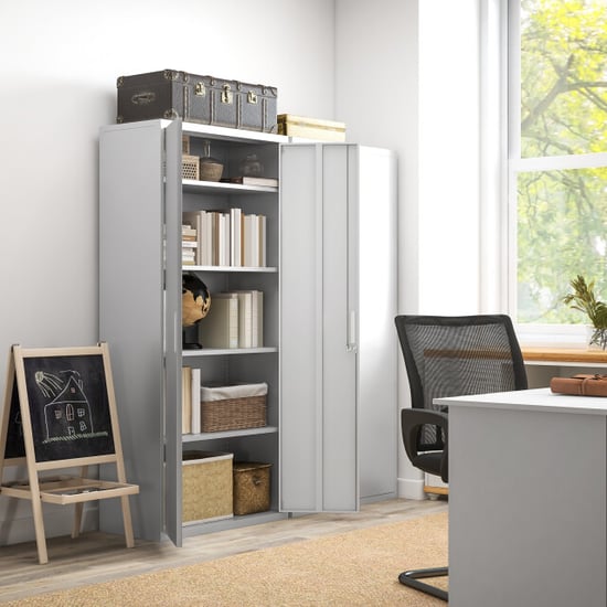 4goodz Archiefkast metaal met afsluitbare deuren 40x80x180 cm - - Image 6