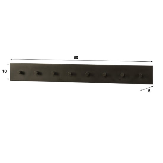 Hoyz kapstok terra 8 haken drift brown - Image 4