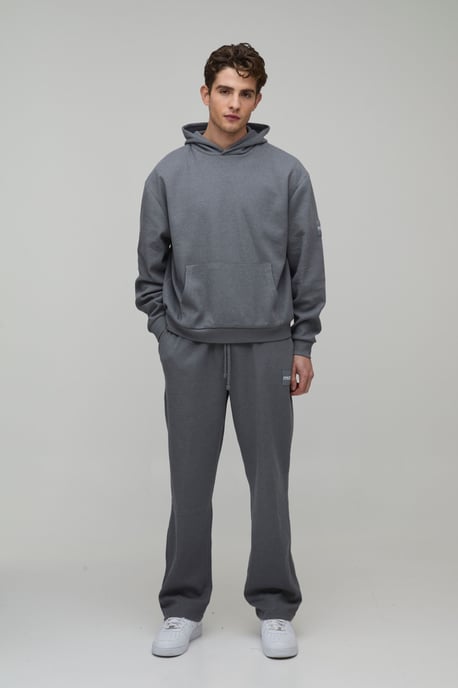 Oversized Boxy Waffle Hooded Tracksuit - Image 4