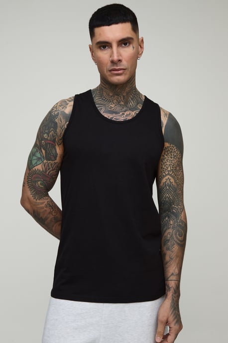 Tall 2 Pack Basic Regular Fit Vest - Image 3