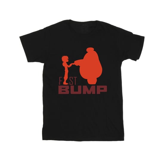 Disney Heren Big Hero 6 Baymax Fist Bump Cutout T-Shirt (Zwart) - Image 1