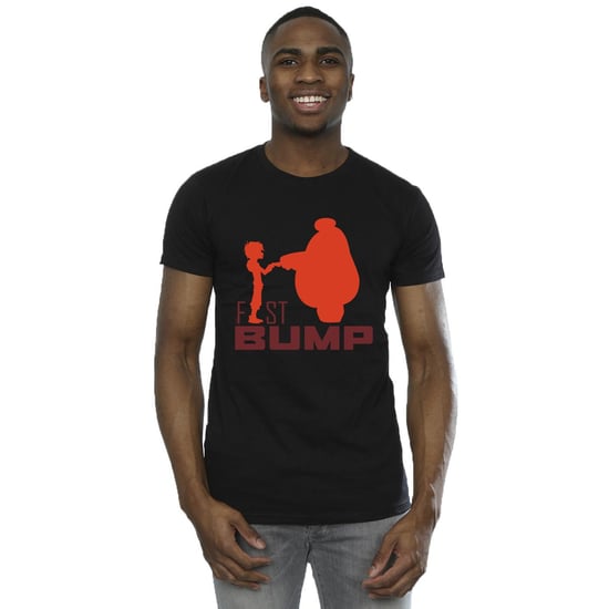 Disney Heren Big Hero 6 Baymax Fist Bump Cutout T-Shirt (Zwart) - Image 2