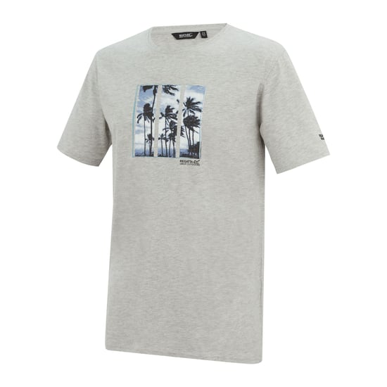 Regatta Heren Cline IX Palmboom T-Shirt (Grijze Mergel) - Image 3