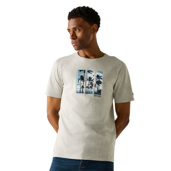 Regatta Heren Cline IX Palmboom T-Shirt (Grijze Mergel) - Image 5