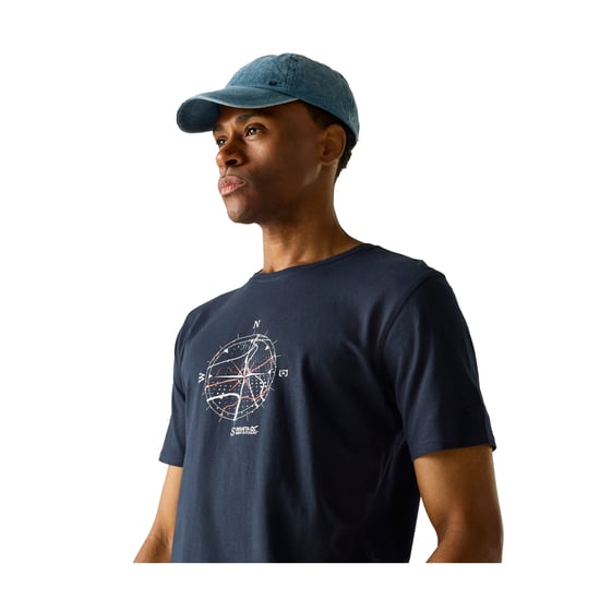 Regatta Heren Cline IX Kompas T-Shirt (Marine) - Image 3