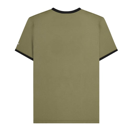Lambretta Heren Target Ringer T-shirt (Khaki) - Image 2