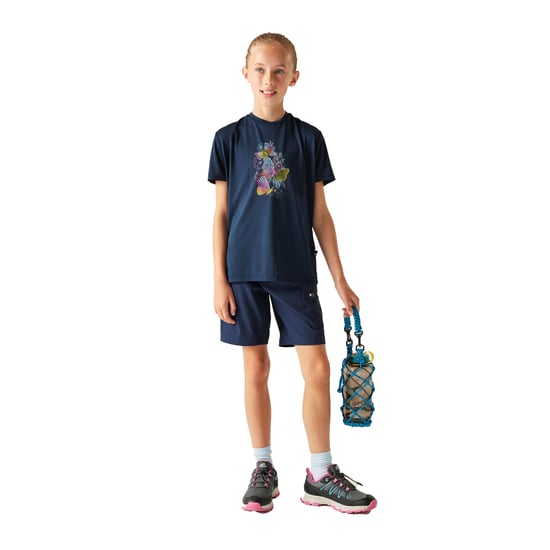 Dare 2B Kinderen/Kinderen grappig vlinder bloemen T-shirt (Marine) - Image 4