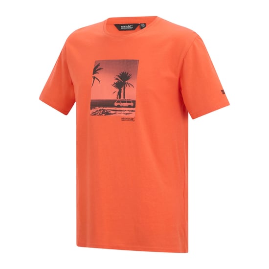 Regatta Heren Cline IX Strand T-Shirt (Tijgerlelie Oranje) - Image 3