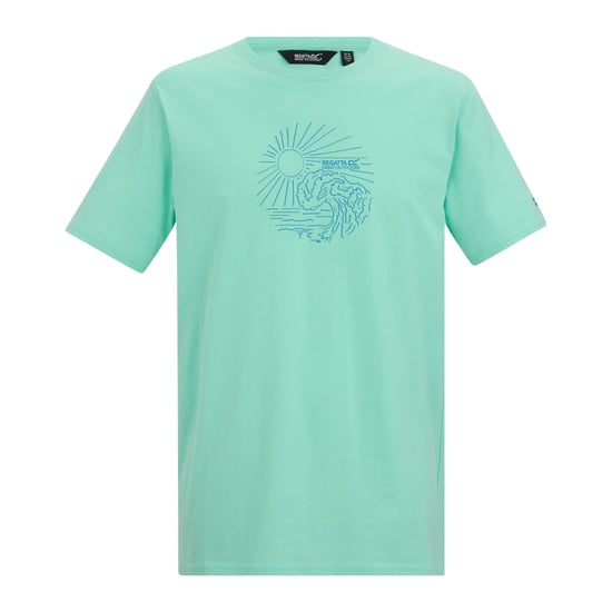 Regatta Heren Cline IX Sea Wave T-Shirt (Ijsgroen) - Image 1