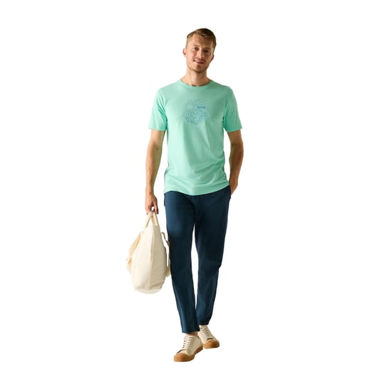 Regatta Heren Cline IX Sea Wave T-Shirt (Ijsgroen) - Image 4