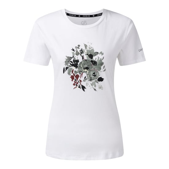 Dare 2B Womens/Ladies Tranquility III Flowers T-Shirt (White) - Image 1