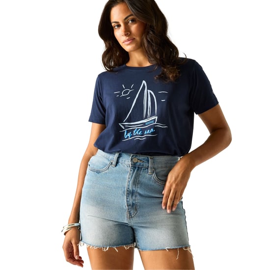 Regatta Womens/Ladies Filandra VX Sailboat T-Shirt (Navy) - Image 4