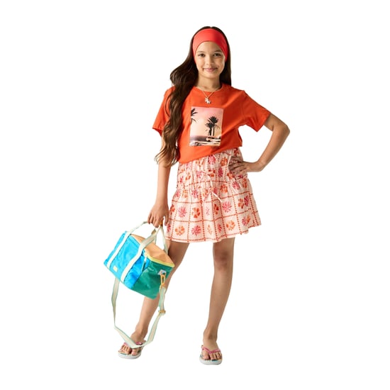 Regatta Childrens/Kids Bosley Palm Tree T-Shirt (Rusty Orange) - Image 4