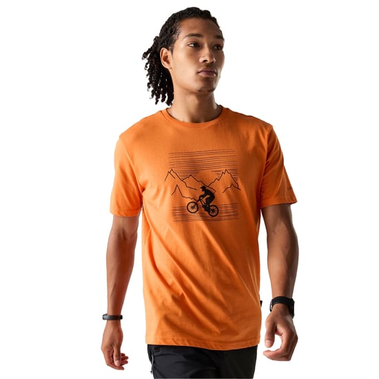 Dare 2B Mens Movement III Mountain Bike T-Shirt (Burnt Orange) - Image 4