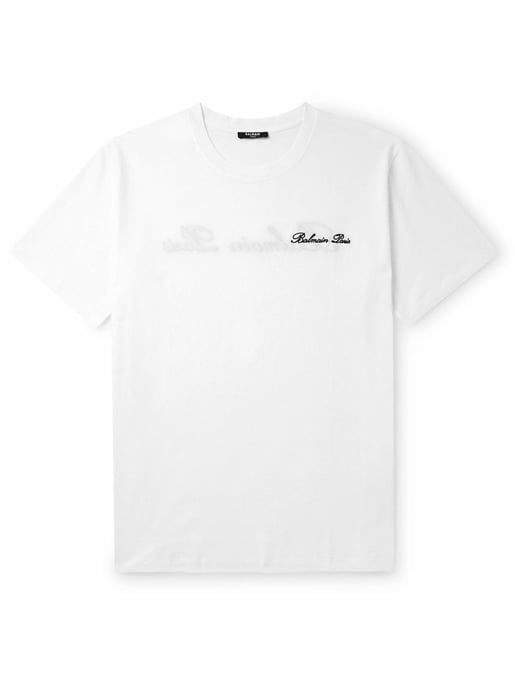 Logo Embroidered T-Shirt in White - Image 2