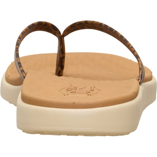 HEYDUDE Maui Breeze Polyurethane Women's Tan Leopard Flip Flops - Image 2