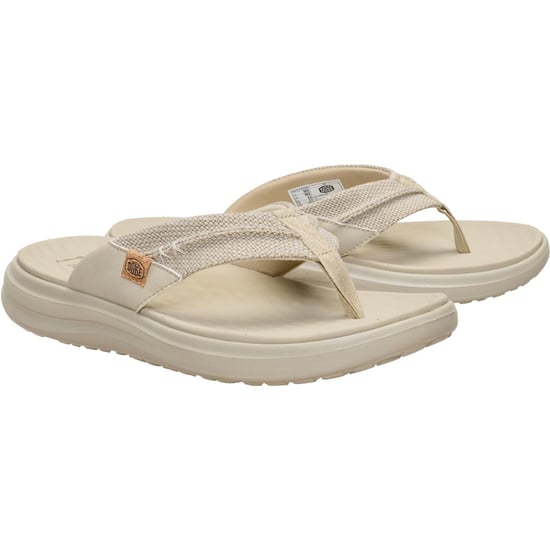 HEYDUDE Finn Flip Polyester Men's Tan Sandals - Image 3