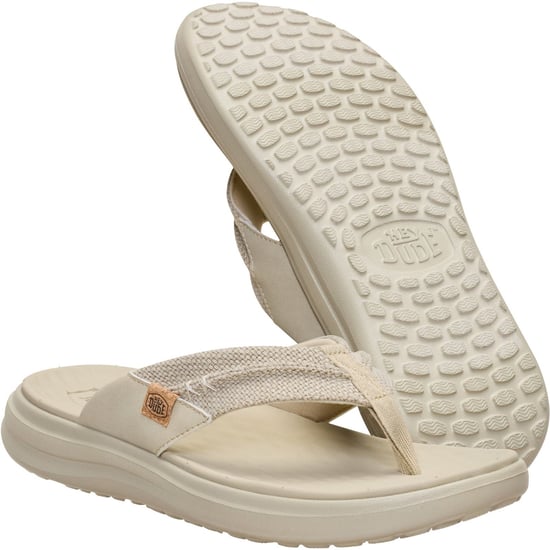 HEYDUDE Finn Flip Polyester Men's Tan Sandals - Image 4