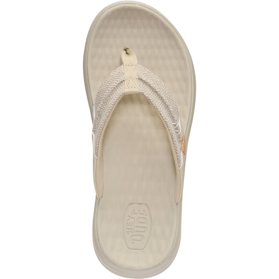 HEYDUDE Finn Flip Polyester Men's Tan Sandals - Image 5