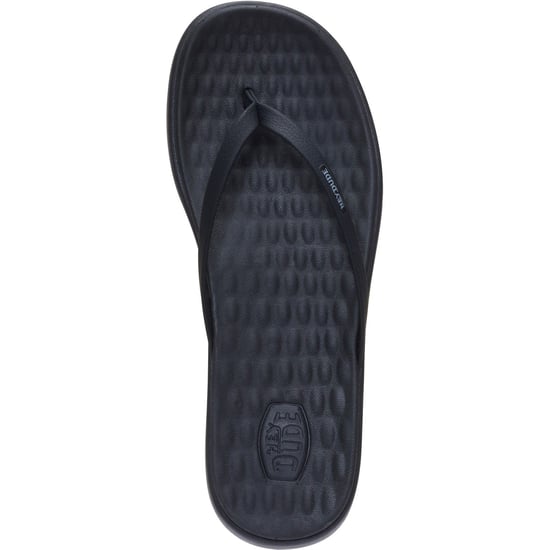 HEYDUDE Maui Breeze Polyurethane Women's Black/Black Flip Flops - Image 5