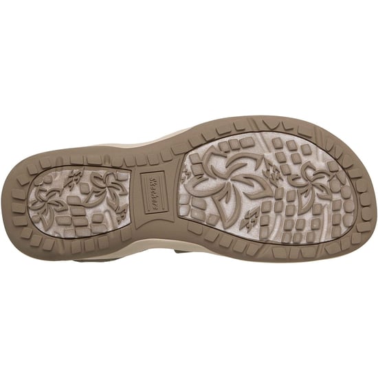 Skechers Reggae Slim Stretch Flex Textiel Dames Olijf Sandalen - Image 2