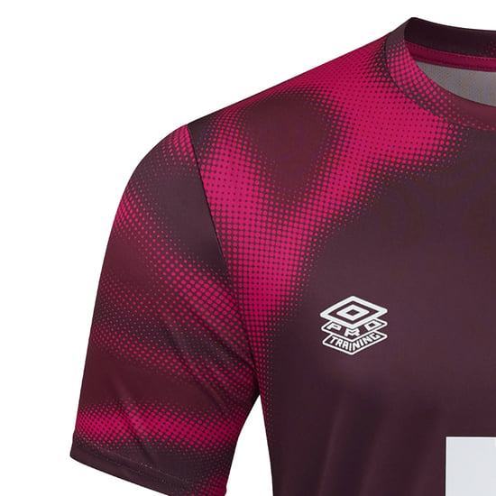 Umbro Volwassen unisex 24/25 Ipswich Town FC Jersey met korte mouwen (Vijg/Nieuw Klaroen/Bietenwortel) - Image 4