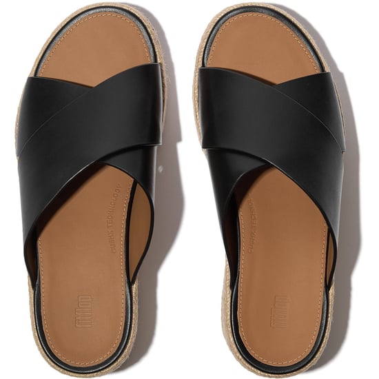Fitflop Platfforms Leather Women's Black Sandals - Image 3