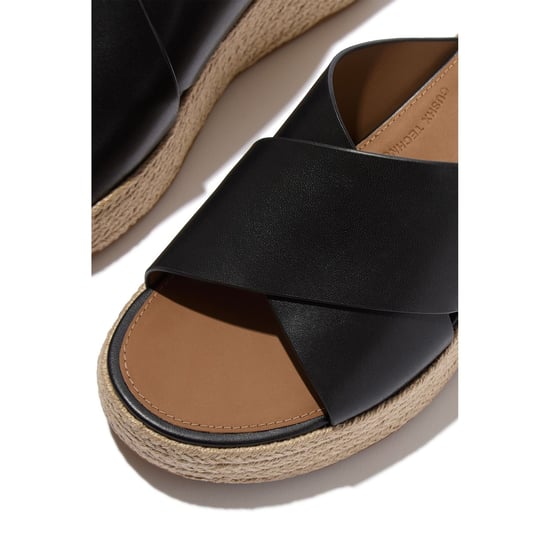 Fitflop Platfforms Leather Women's Black Sandals - Image 5