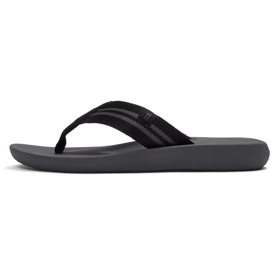 Fitflop iQushion Polyester Men's Black/Charcoal Flip Flops - Image 4
