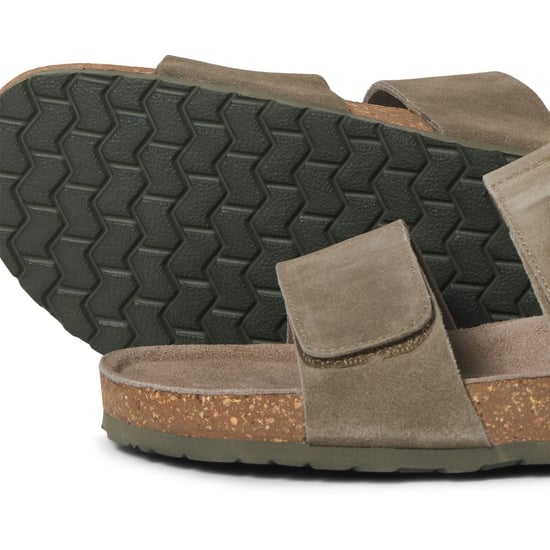 Jack & Jones Malta Suède Heren Martini Olijfgroene Sandalen - Image 3