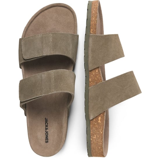 Jack & Jones Malta Suède Heren Martini Olijfgroene Sandalen - Image 4