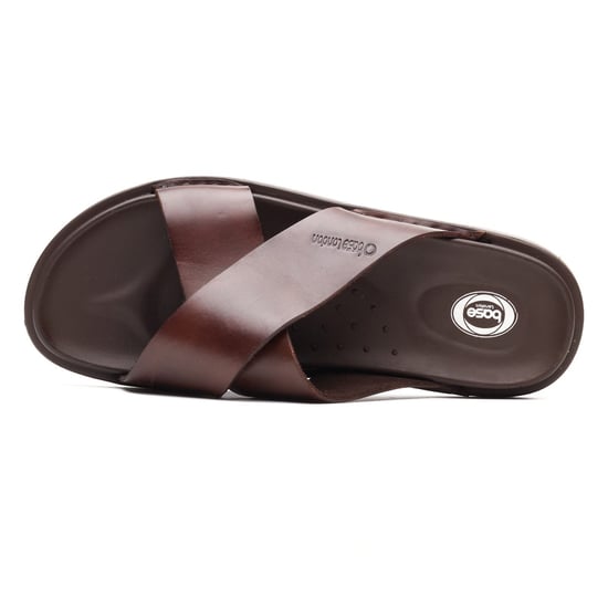 Base London Drift Leren Heren Bruine Sandalen - Image 4
