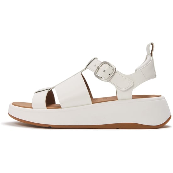 Fitflop F-Mode Fisherman Leather Women's Urban White Narrow Fit Sandals - Image 4