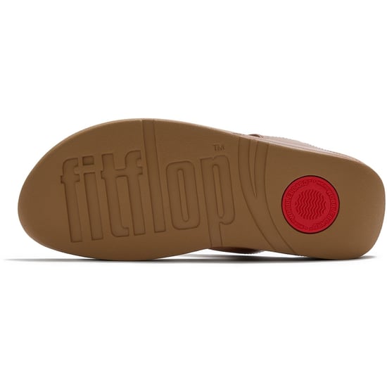 Fitflop Lulu Ultra-Jewel Toe-Post Polyurethane Women's Deep Tan Sandals - Image 2
