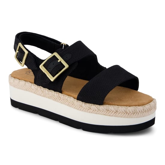 TOMS Giana Textiele Vrouwen Zwarte Strand Sandalen - Image 1