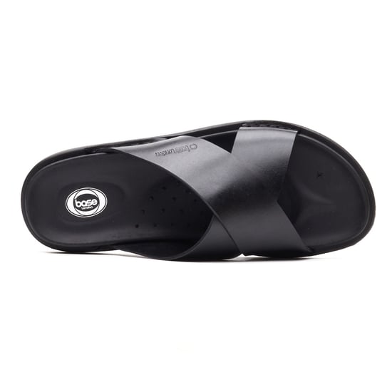 Base London Drift Leren Heren Zwarte Sandalen - Image 4