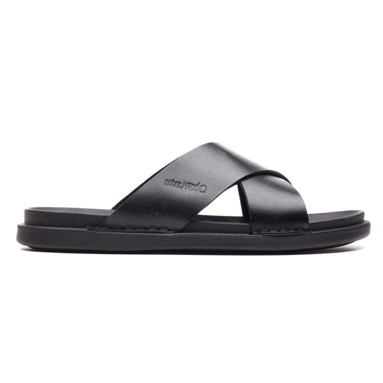 Base London Drift Leren Heren Zwarte Sandalen - Image 5