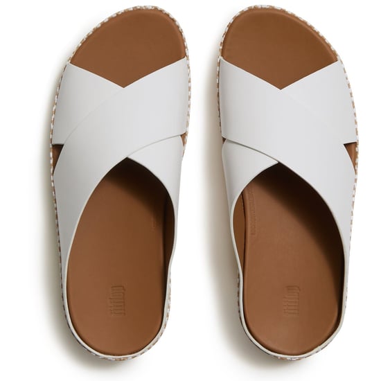 Fitflop Lulu Lux Graphic-Weave Leer Dames Urban Wit Sandalen - Image 3