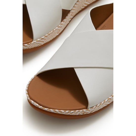 Fitflop Lulu Lux Graphic-Weave Leer Dames Urban Wit Sandalen - Image 5