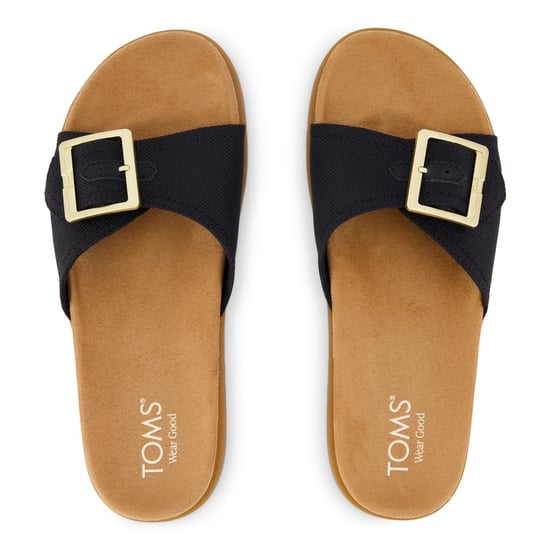 TOMS Marin Textiel Dames Zwarte Sandalen - Image 5