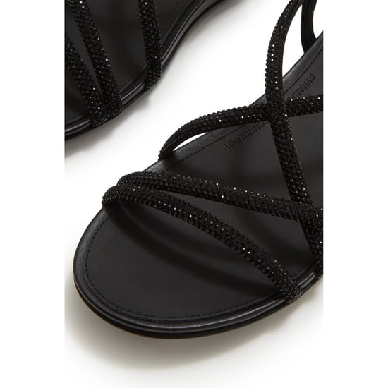 Fitflop Fino Teenpost Leer Dames All Black Sandalen - Image 5