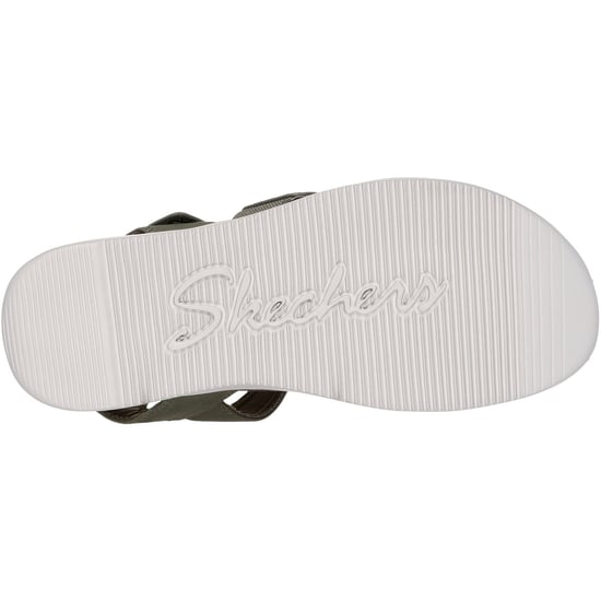 Skechers Lifted Comfort Polyurethaan Dames Olijfgroen Sandalen - Image 2