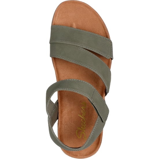 Skechers Lifted Comfort Polyurethaan Dames Olijfgroen Sandalen - Image 3