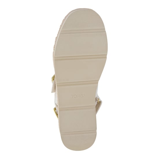 TOMS Giana Textiele Dames Witte Strand Sandalen - Image 4