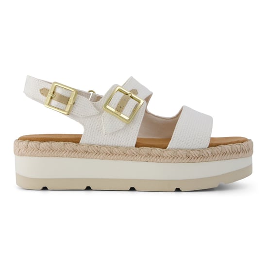 TOMS Giana Textiele Dames Witte Strand Sandalen - Image 6