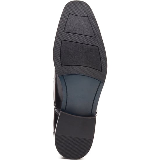 Base London Dome Veterschoenen Leer Heren Hoogglans Zwarte Veterschoenen - Image 3