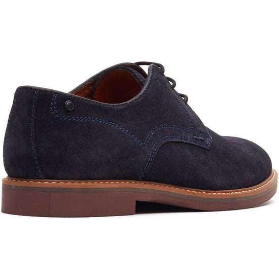 Base London Strand Veterschoenen voor Heren in Blauw Leer - Image 2