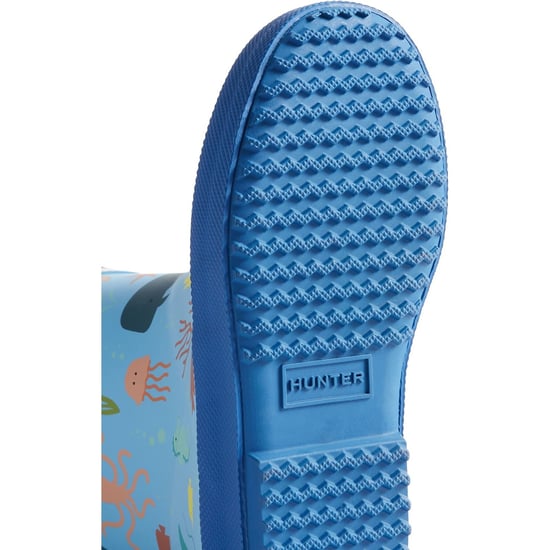 Hunter Kids First Classic Ocean Print Boot Rubber Kid's Amplifying Blue/Dragonfly Blue Wellington Boots - Image 3